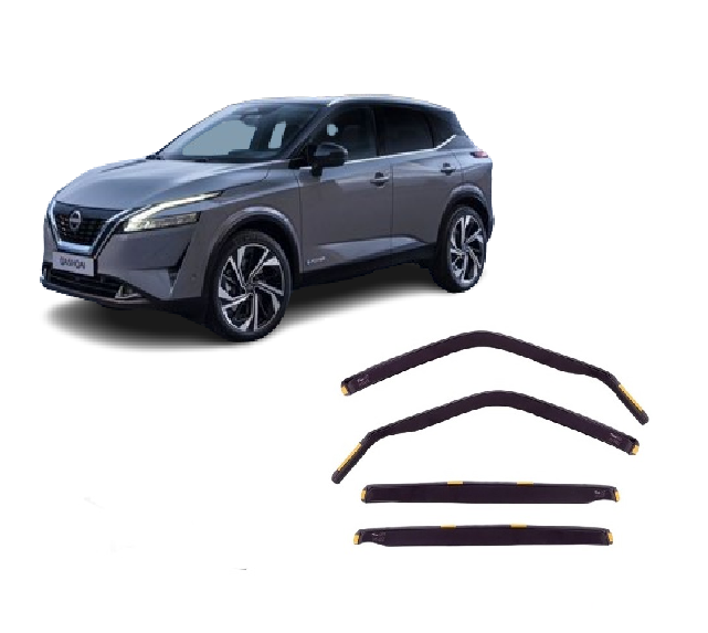 Ανεμοθραύστες Nissan Qashqai J12 5D 2021+ Φιμέ Heko Σετ 4τμχ 24311 1 Nissan Qashqai J12 5D 2021 ανεμοθραύστες 4 τεμ