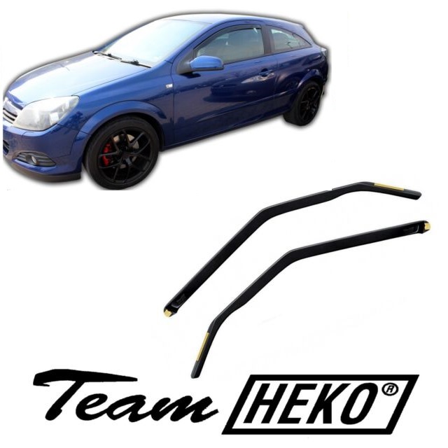 Ανεμοθραύστες για Opel Astra H 3D (Gtc) 2005-2010 Φιμέ της Heko Σετ 2τμχ 25321 1 Opel Astra H 3D Gtc 2005 2010 anemothrastes 2 tem heko