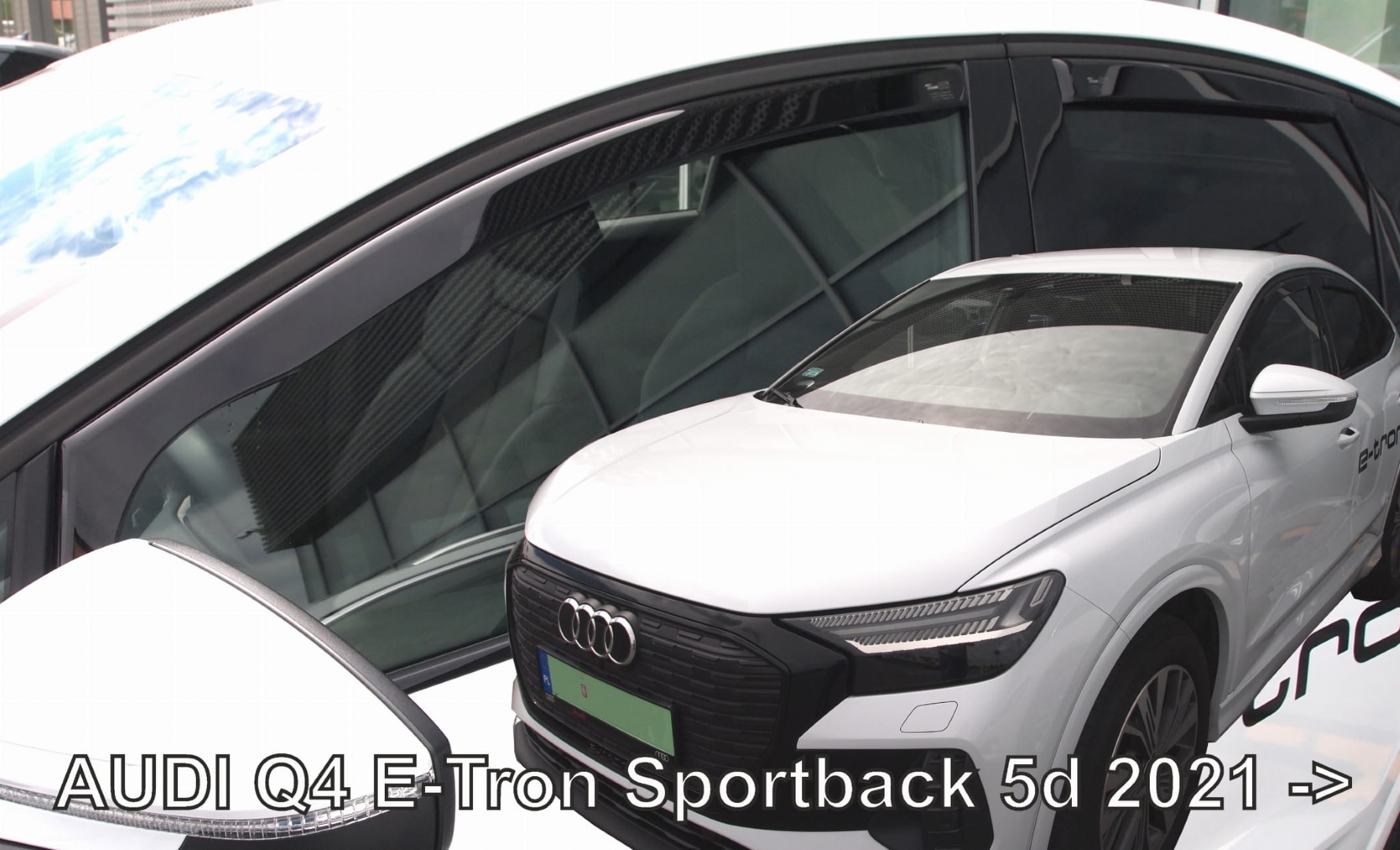 Ανεμοθραύστες Audi Q4 E-tron Sportback 5d 2021+ Σετ 4τμχ Φιμέ Πλαστικό Heko 1 SET10282