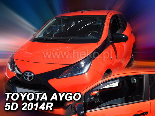 Ανεμοθραύστες Toyota Aygo II 5D 2014-2021 Φιμέ της Heko Σετ 2τμχ 29638 1 Toyota Aygo Ii 5d 2014 2021 Φιμέ Ανεμοθραύστες Heko Σετ 2τμχ