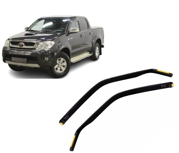 Ανεμοθραύστες Toyota Hilux 4D 2005-2015 Φιμέ της Heko Σετ 2τμχ 29376 1 Toyota Hilux 4D 2005 2015 ανεμοθραύστες 2 τεμ heko