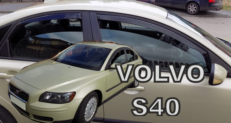 Volvo S40 4d 2004-2012 Φιμέ Ανεμοθραύστες Heko Σετ 4τμχ για Μπρος-Πίσω Παράθυρα (tp) 1 Volvo S40 4D 2004 2012 ανεμοθραύστες 4 τεμ heko