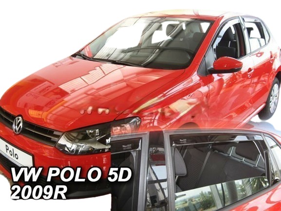 Ανεμοθραύστες VW Polo 5D 2009-2017 Φιμέ της Heko Σετ 4τμχ 31178 Μπρος-Πίσω Παράθυρα 1 Vw Polo 5D 2009 2017 anemothrastes 4 tem heko