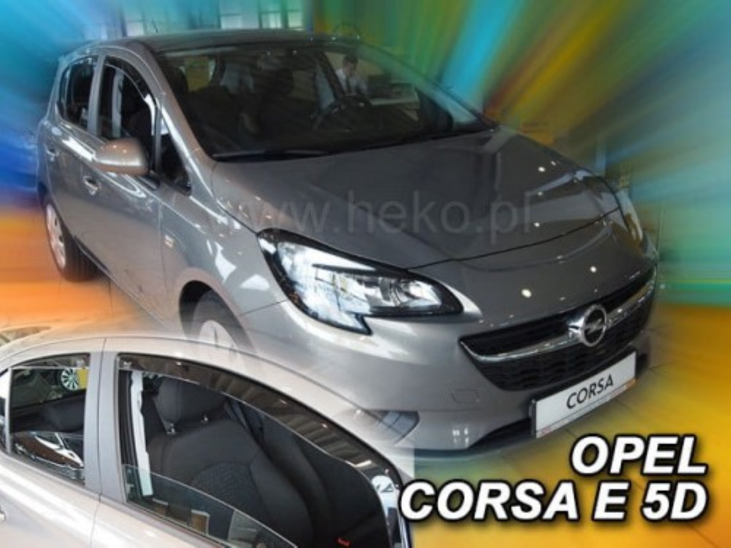 Ανεμοθραύστες για Opel Corsa D 5D 09/2006-2019 /Corsa E 5D 2006-2019 της Heko Σετ 4τμχ Φιμέ 25363 1 anem25363