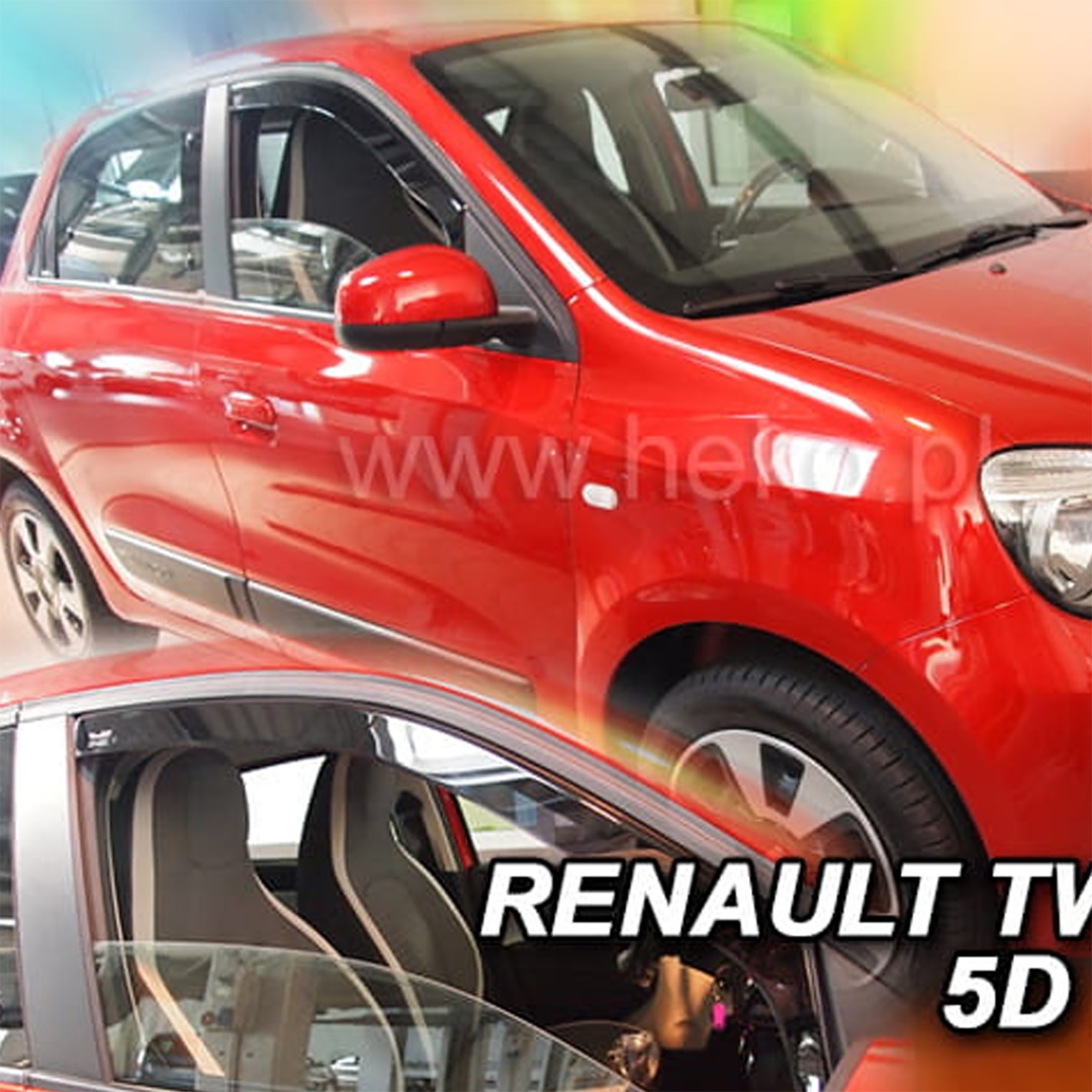Renault Twingo 5d 2014+ Φιμέ Ανεμοθραύστες Heko Σετ 2τμχ (tp) 1 anem27190 1