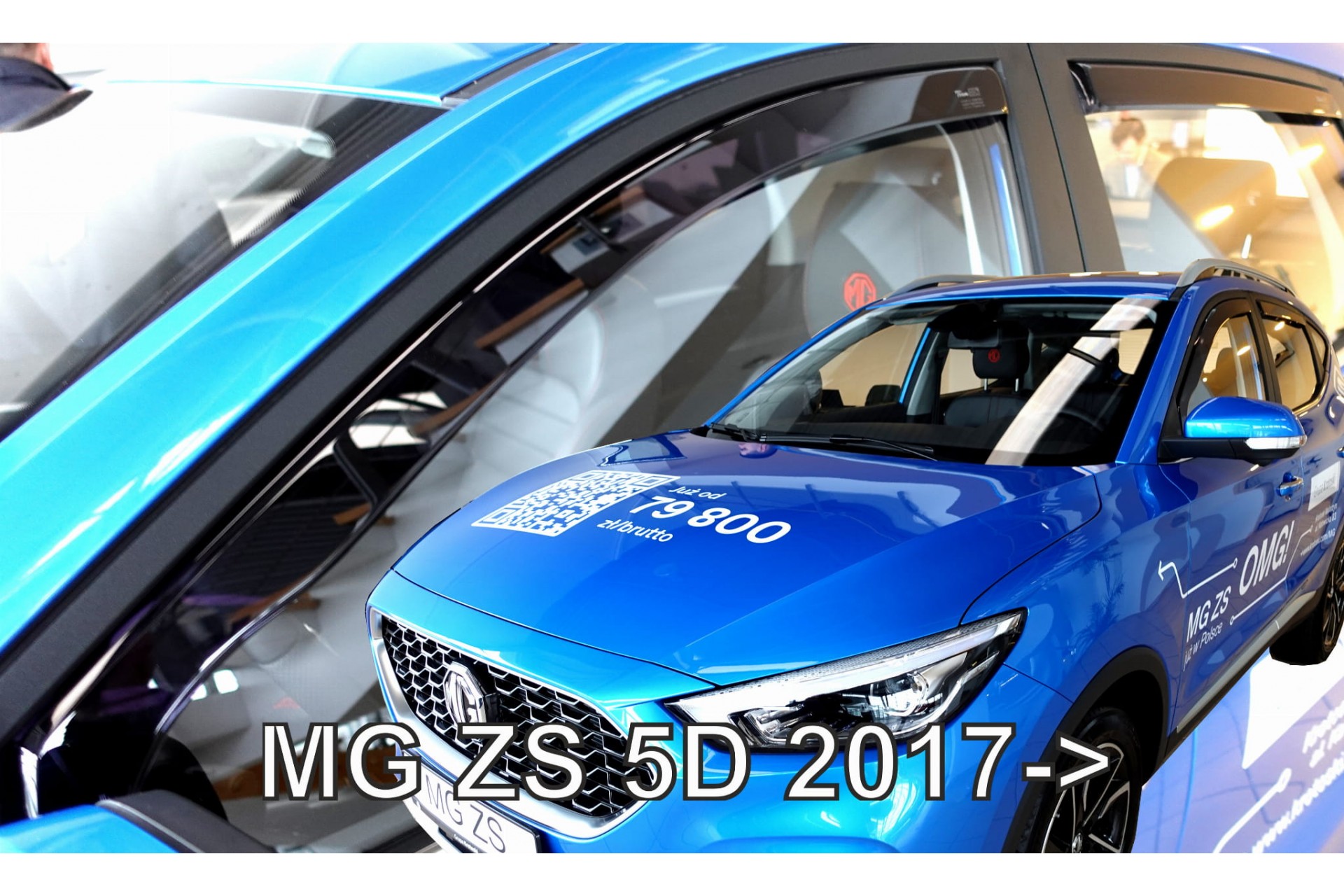Mg Zs 5d 2017+ Ανεμοθραύστες Φιμέ Σετ 4τμχ για Μπροστινά και Πίσω Παράθυρα Heko 1 anem heko 23806