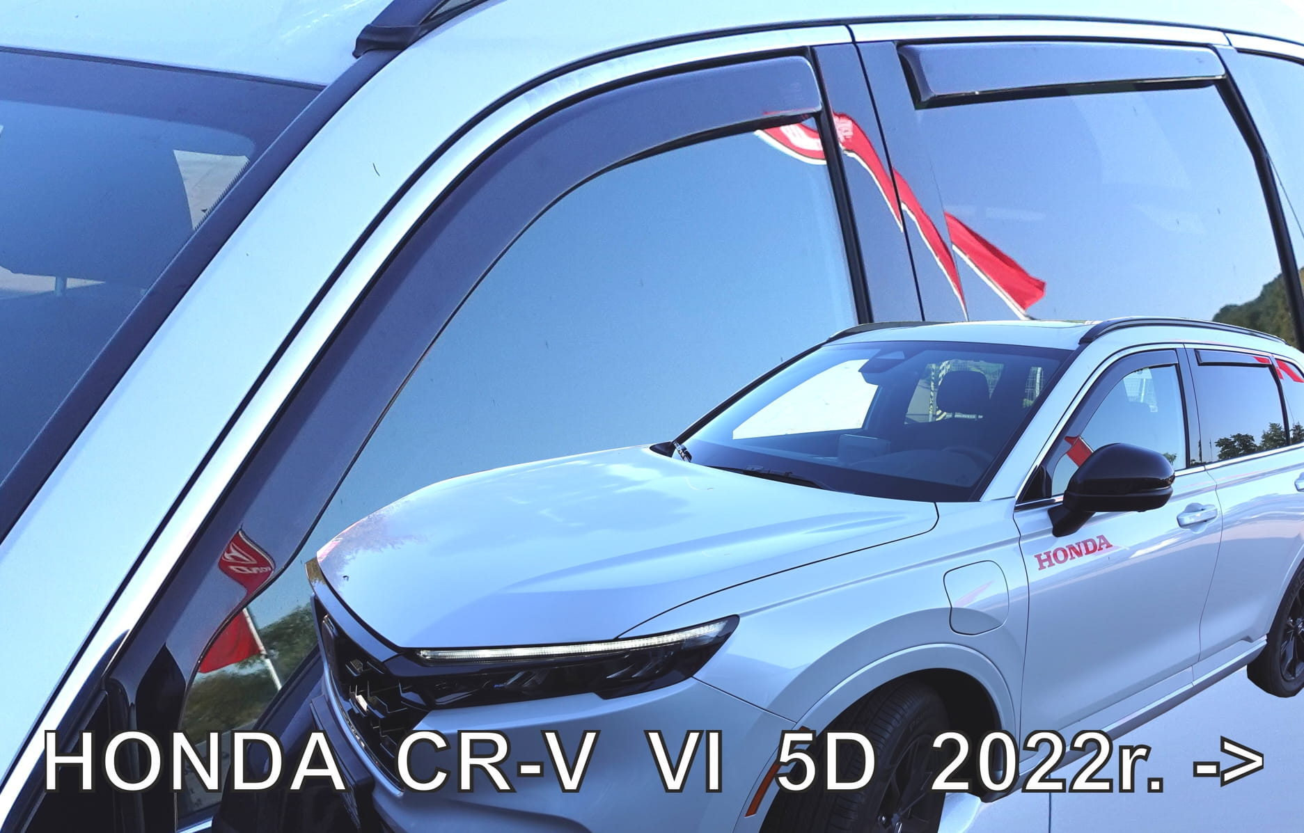 Honda Cr-v 5d 2022+ Ανεμοθραύστες Φιμέ Σετ 4τμχ για Μπροστινά και Πίσω Παράθυρα Heko 1 anemset17193