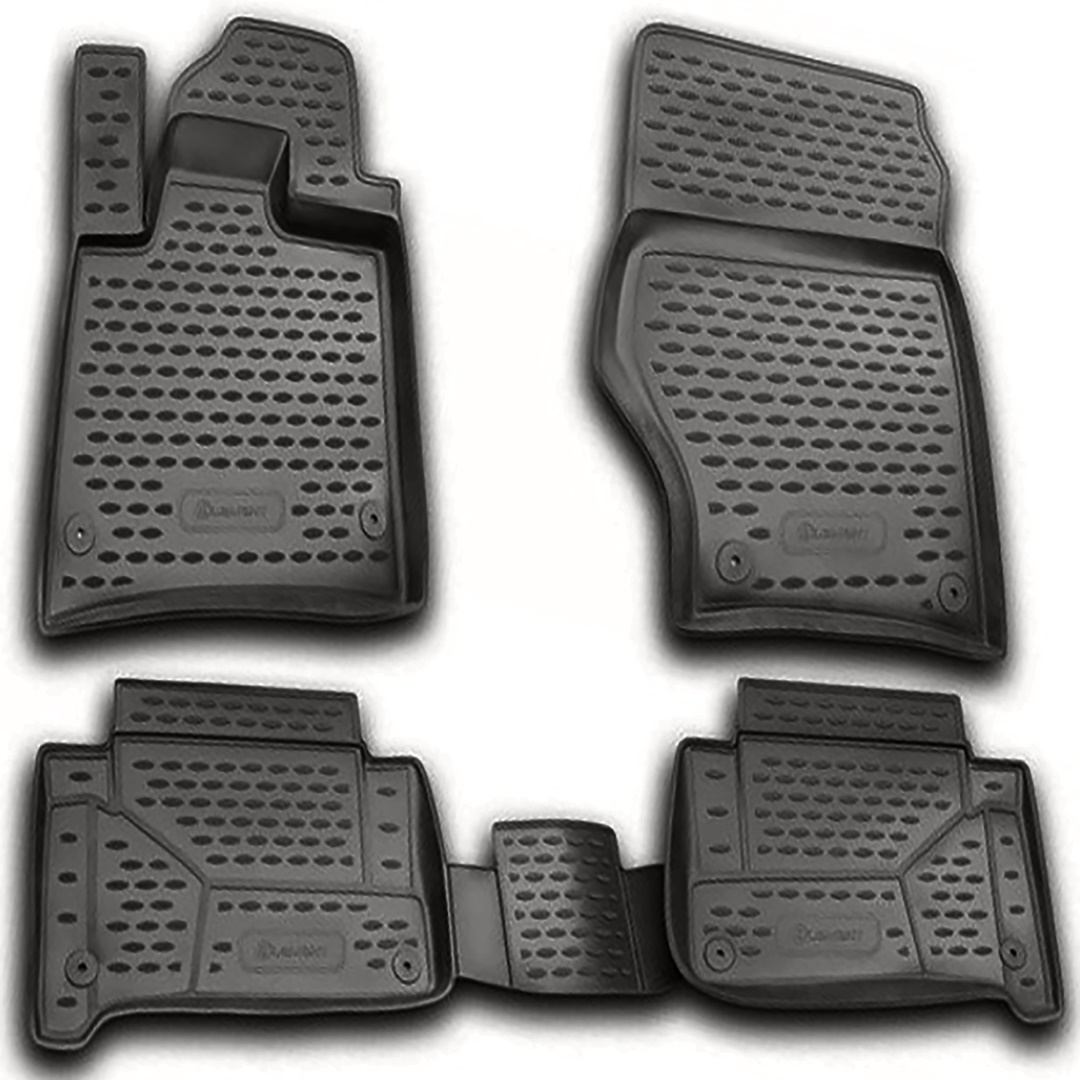 Audi Q7 2005-2015 Λαστιχένια Πατάκια Μαρκέ Σετ 4τμχ Ανθρακί/Σκούρο Γκρι Novline 1 car121