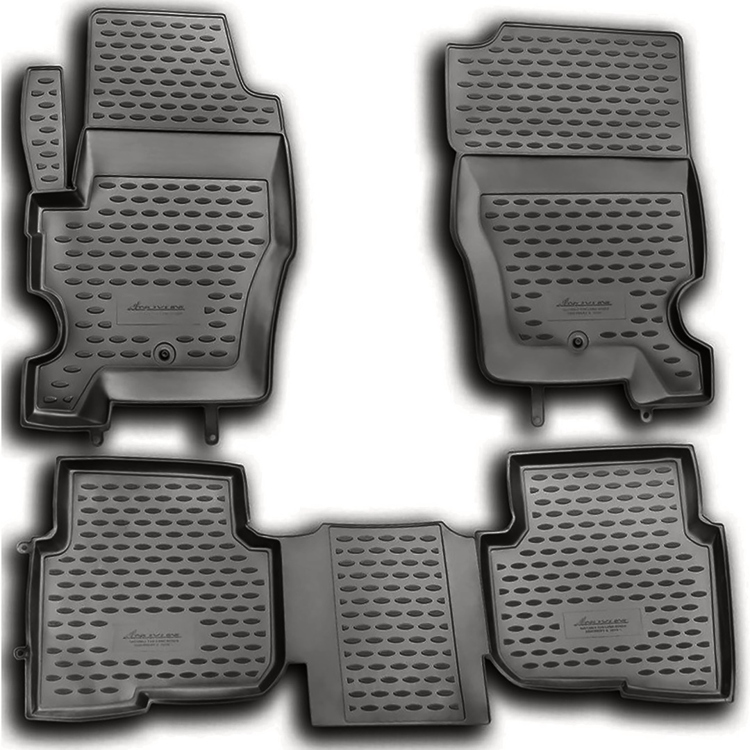 Land Rover Discovery 4 09/2009-2016 Λαστιχένια Πατάκια Μαρκέ Σετ 4τμχ Ανθρακί/Σκούρο Γκρι Novline 1 car202