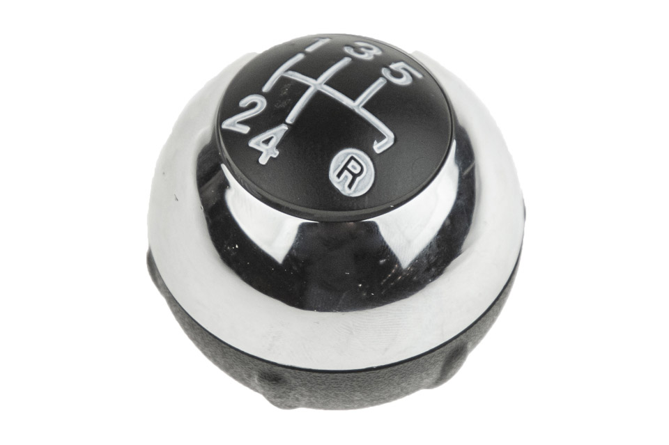 Ajs Parts Fiat 500 2007 Πόμολο Ταχυτήτων Μαρκέ με Ένδειξη 5 Ταχυτήτων Μαύρο-Χρώμιο 1 gzb ft 005 1