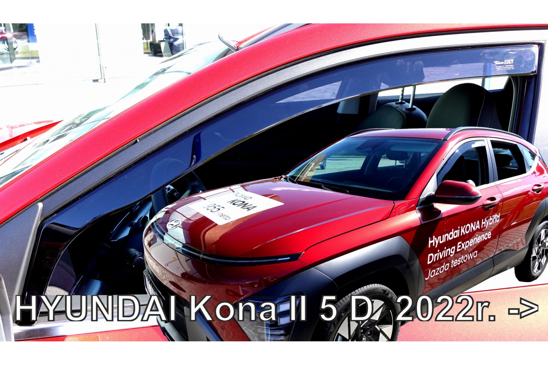 Hyundai Kona 5d 2022+ Ανεμοθραύστες Φιμέ Σετ 2τμχ Heko 1 kona 17315