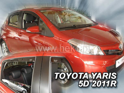 Ανεμοθραύστες για Toyota Yaris 5d 2011-2019 Φιμέ της Heko Σετ 4τμχ για Μπρος-Πίσω Παράθυρα 29622 (tp) 1 toyota yaris 2011 2019 ανεμοθραύστες ΗΕΚΟ
