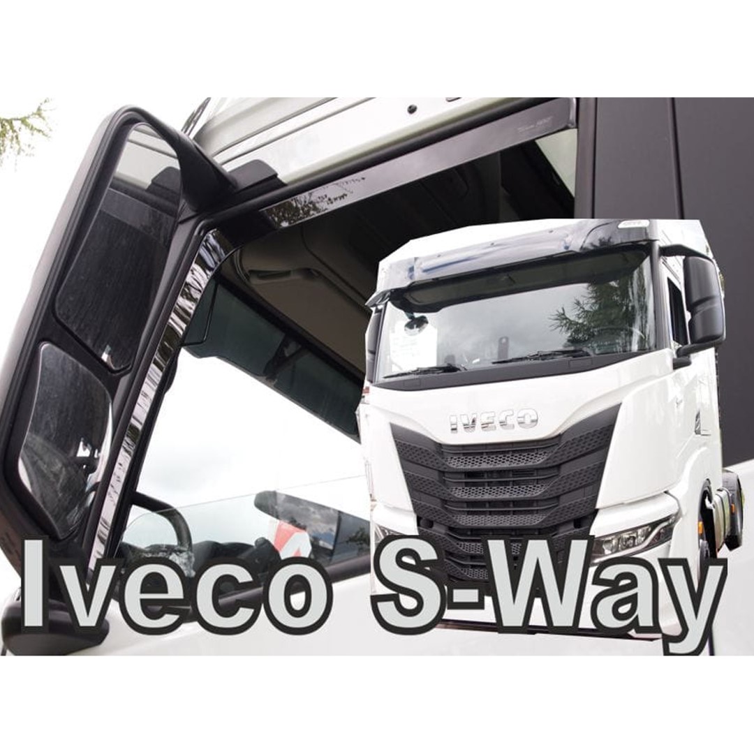 Ανεμοθραύστες Iveco S-way 2019+ Σετ 2τμχ Φιμέ Πλαστικό Heko 1 ΑΝΕΜ18110TRUCK