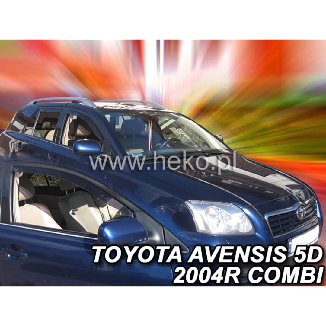 Toyota Avensis (t25) 4d Sedan 2003-2009 Φιμέ Ανεμοθραύστες Heko Σετ 2τμχ (tp) 1 ΑΝΕΜ29352
