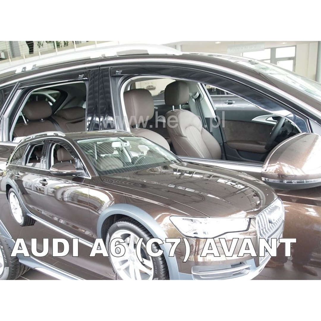 Ανεμοθραύστες Audi A6 5d 2011-2018 Σετ 4τμχ για Μπροστινά-Πίσω Παράθυρα Φιμέ Πλαστικό Heko 1 ΑΝΕΜSET10250