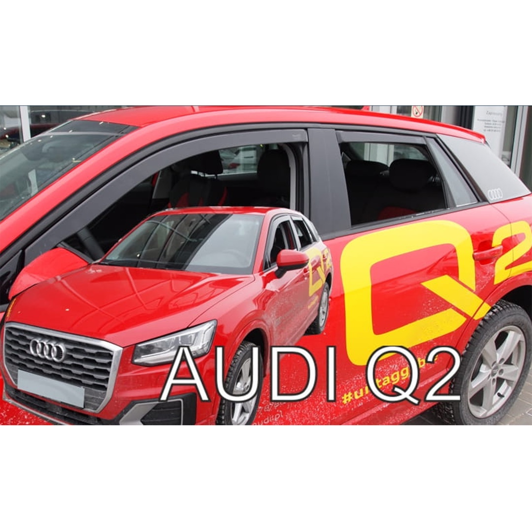 Audi Q2 5d 2016+ Φιμέ Ανεμοθραύστες Heko Σετ 4τμχ για Μπρος-Πίσω Παράθυρα 1 ΑΝΕΜSET10257