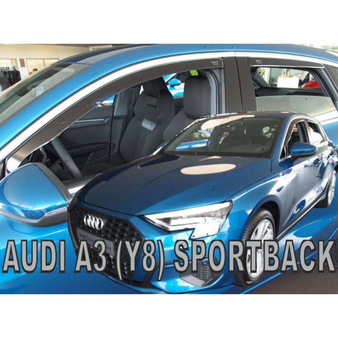 Ανεμοθραύστες Audi A3 Y8 Sportback 5d 2020+ Φιμέ Σετ 4τμχ Heko 10272 1 ΑΝΕΜSET10272