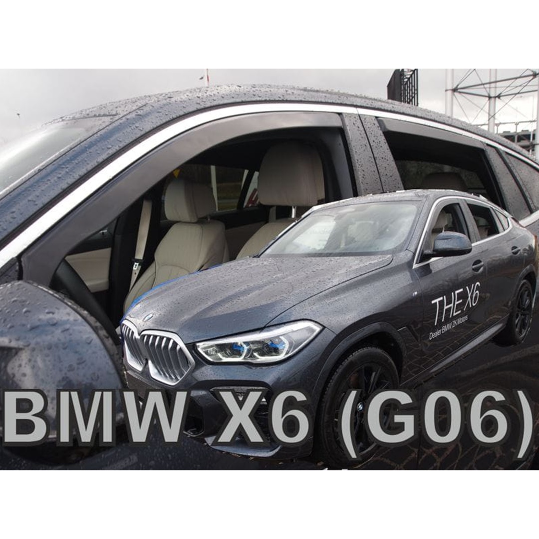 Ανεμοθραύστες Bmw X6 G06 5d 2019+ Σετ 4τμχ για Μπροστινά-Πίσω Παράθυρα Φιμέ Πλαστικό Heko 1 ΑΝΕΜSET11191