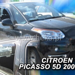 Ανεμοθραύστες CITROEN C3 PICASSO 5D 2009+ Φιμέ Σετ 4τμχ Heko 12247