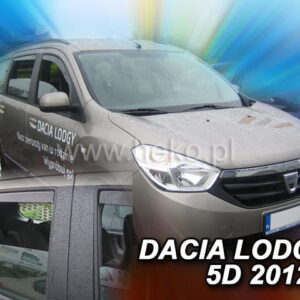 Ανεμοθραύστες DACIA LODGY 5D 2012-2021 Φιμέ Σετ 4τμχ Heko 13110