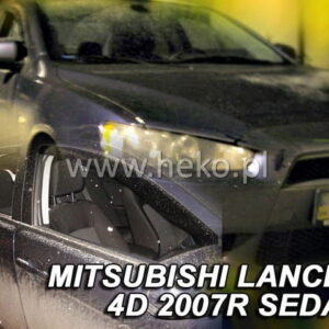 Ανεμοθραύστες Mitsubishi Lancer 4/5D 2007-2016 Φιμέ Heko Σετ 4τμχ 23357