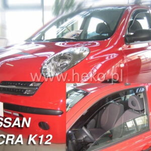 Ανεμοθραύστες Nissan Micra Κ12 5D 2002-2010 Φιμέ Heko Σετ 4τμχ 24236