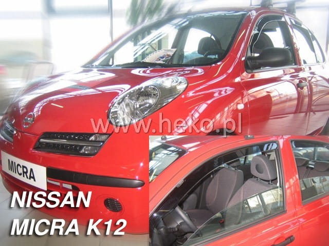 Ανεμοθραύστες Nissan Micra Κ12 5D 2002-2010 Φιμέ Heko Σετ 4τμχ 24236 1 Ανεμοθραύστες Nissan Micra Κ12 5D 2002-2010 Φιμέ Heko Σετ 4τμχ 24236
