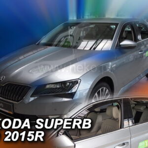 Ανεμοθραύστες Skoda Superb III 5D 2015-2023 Φιμέ Heko Σετ 4τμχ για Μπρος-Πίσω Παράθυρα