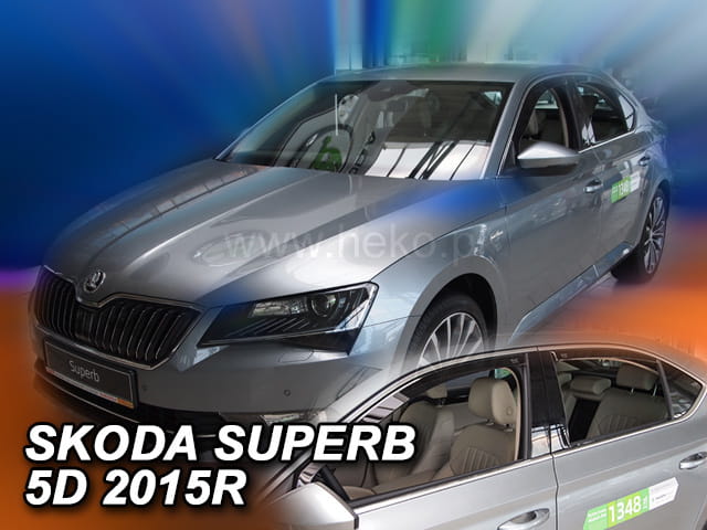Ανεμοθραύστες Skoda Superb III 5D 2015-2023 Φιμέ Heko Σετ 4τμχ για Μπρος-Πίσω Παράθυρα 1 Ανεμοθραύστες Skoda Superb III 5D 2015-2023 Φιμέ Heko Σετ 4τμχ για Μπρος-Πίσω Παράθυρα