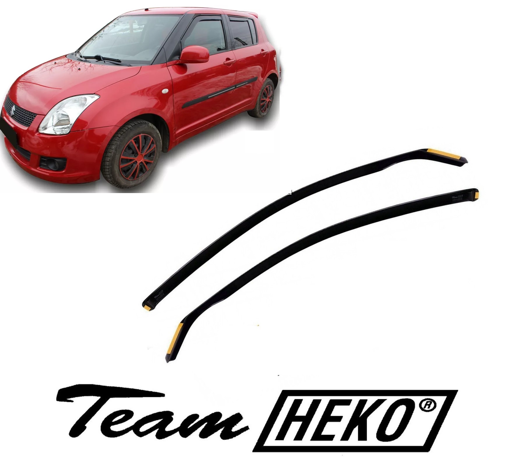 Ανεμοθραύστες Suzuki Swift 5D 2005-2010 Φιμέ Heko Σετ 2τμχ 28614 1 Ανεμοθραύστες Suzuki Swift 5D 2005-2010 Φιμέ Heko Σετ 2τμχ 28614