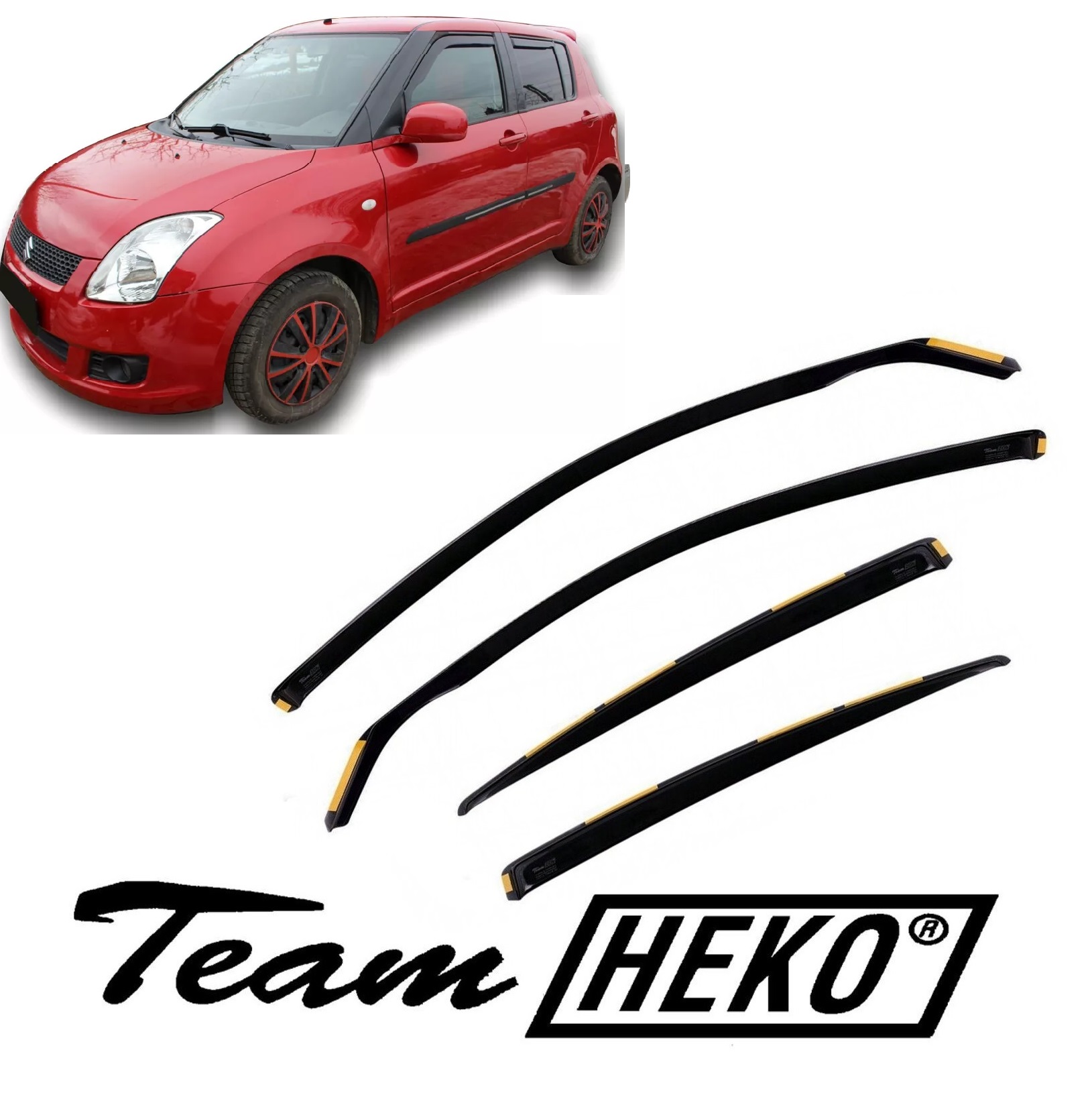 Ανεμοθραύστες Suzuki Swift 5D 2005-2010 Φιμέ Heko Σετ 4τμχ 28615 1 Ανεμοθραύστες Suzuki Swift 5D 2005-2010 Φιμέ Heko Σετ 4τμχ 28615