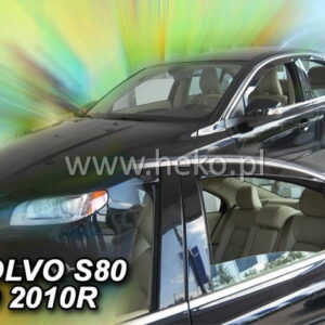 Ανεμοθραύστες VOLVO S80 4D 2006-2016 Φιμέ Σετ 4τμχ Heko 31254