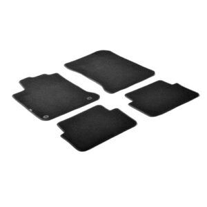 Renault Laguna Iii 2007-2016 Μαρκέ Πατάκια Μοκέτας Σετ 4τμχ της Lampa μαύρα με κουμπώματα