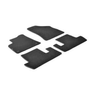 Peugeot 5008 11/2009-12/2016 Μαρκέ Πατάκια Μοκέτας Σετ 4τμχ της Lampa μαύρα με κουμπώματα