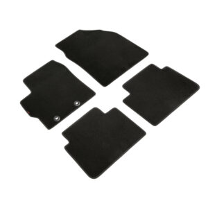 Πατάκια Μοκέτας Toyota Yaris (και για Υβριδικό) 09/2020+ Σετ 4τμχ Μαύρα με Κουμπώματα Lampa L2334.2 (tp)