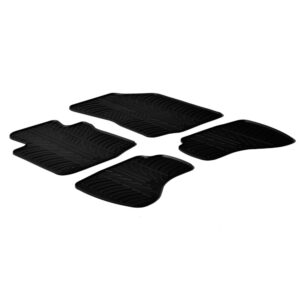 Citroen C1 05/2005-05/2014 / Peugeot 107 05/2005-12/2014 / Toyota Aygo 05/2005-05/2014 Λαστιχένια Πατάκια Σετ 4τμχ Μαύρα Lampa με Κουμπώματα