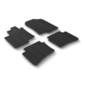 Hyundai Bayon 08/2021+ Λαστιχένια Πατάκια Σετ 4τμχ Μαύρα Lampa με Κουμπώματα
