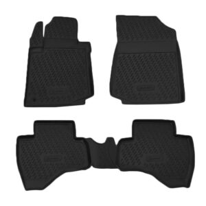 Peugeot 107 5d 11/2008-2014 Λαστιχένια Tpe Πατάκια Μαρκέ Σετ 4τμχ Μαύρα Novline