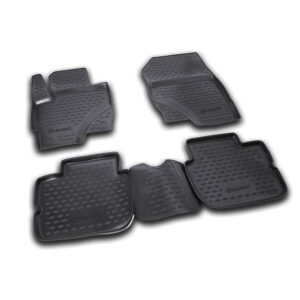 Mitsubishi Colt 3d 2008+ Λαστιχένια Πατάκια Σετ 4τμχ Μαύρα Novline