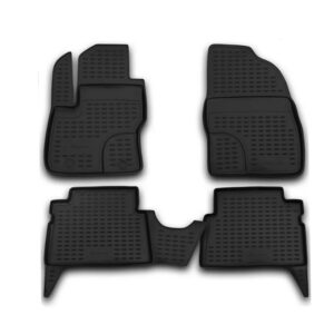 Ford Kuga 5d 2008+ Λαστιχένια Tpe Πατάκια Μαρκέ Σετ 4τμχ Μαύρα Novline