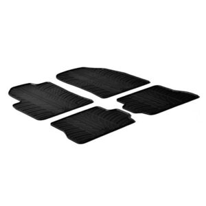 Ford Fiesta 3d / 5d 11/2002-08/2008 / Ford Fusion 08/2002-11/2012 Λαστιχένια Πατάκια Σετ 4τμχ Μαύρα Lampa με Κουμπώματα
