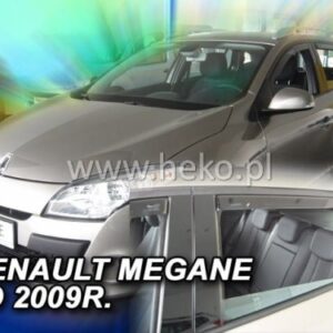 Ανεμοθραύστες για Renault Megane Iii Grandtour Sw 5d 2008-2016 Φιμέ Heko Σετ 4τμχ για Μπρος-Πίσω Παράθυρα