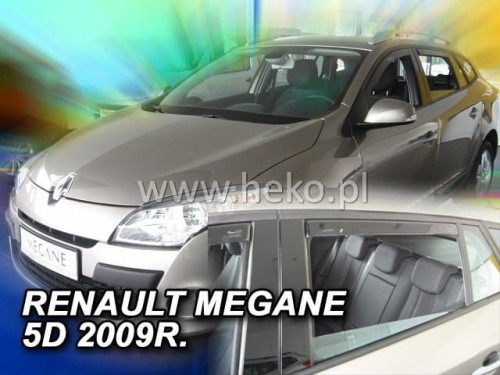 Ανεμοθραύστες για Renault Megane Iii Grandtour Sw 5d 2008-2016 Φιμέ Heko Σετ 4τμχ για Μπρος-Πίσω Παράθυρα 1 Ανεμοθραύστες για Renault Megane Iii Grandtour Sw 5d 2008-2016 Φιμέ Heko Σετ 4τμχ για Μπρος-Πίσω Παράθυρα