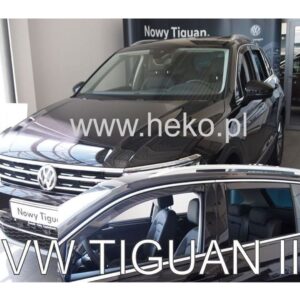 Vw Tiguan Ii 5d 2015+ Φιμέ Ανεμοθραύστες Heko Σετ 4τμχ για Μπρος-Πίσω Παράθυρα (tp)