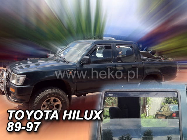 Ανεμοθραύστες για Toyota Hilux 4d N13 1989-1997 Φιμέ Σετ 4τμχ Heko 1 Ανεμοθραύστες για Toyota Hilux 4d N13 1989-1997 Φιμέ Σετ 4τμχ Heko