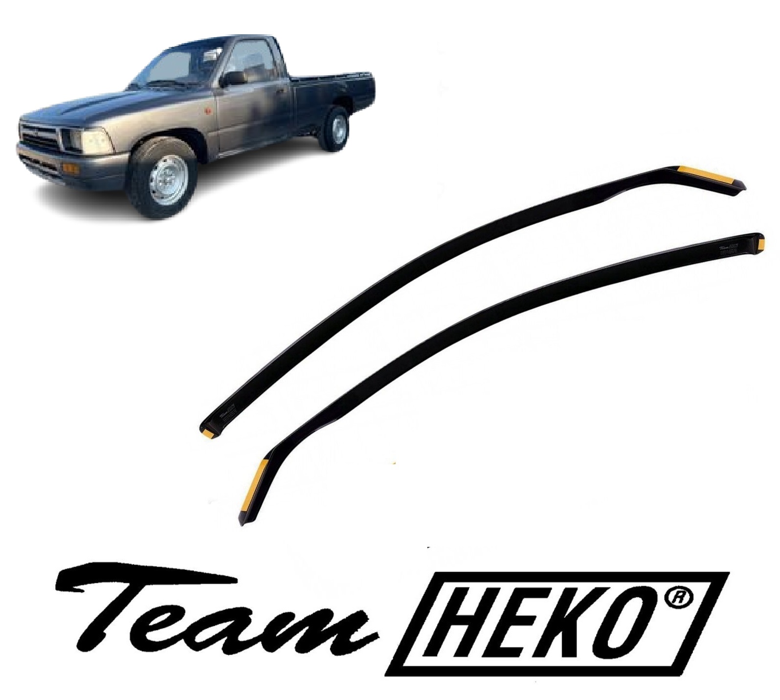 Ανεμοθραύστες Toyota Hilux 2d 1989-1997 (yn/ln85) Φιμέ της Heko Σετ 2τμχ 29314 1 Ανεμοθραύστες Toyota Hilux 2d 1989-1997 (yn/ln85) Φιμέ της Heko Σετ 2τμχ 29314