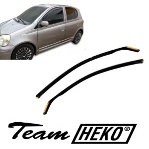 Ανεμοθραύστες Toyota Yaris 5D 2001-2006 της Heko Σετ 4τμχ Φιμέ 29332