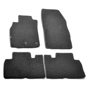 Renault Scenic 2009-2016 Μαρκέ Πατάκια Μοκέτας Σετ 4τμχ της Lampa μαύρα με κουμπώματα